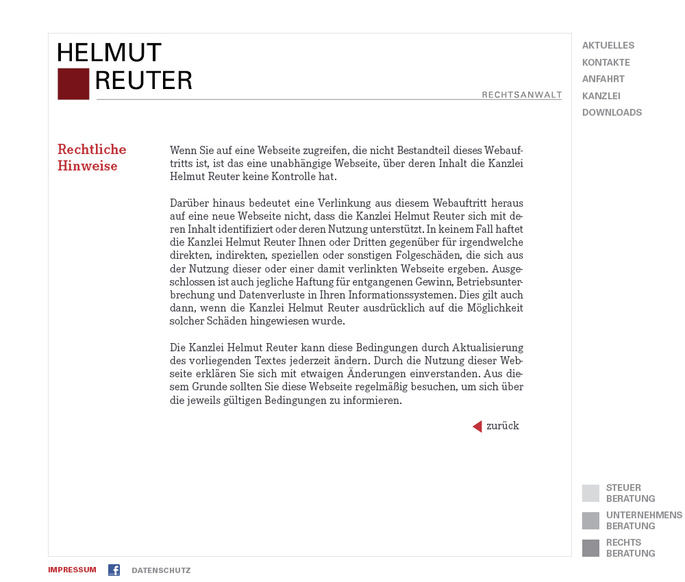 Rechtliche Hinweise Zusatz